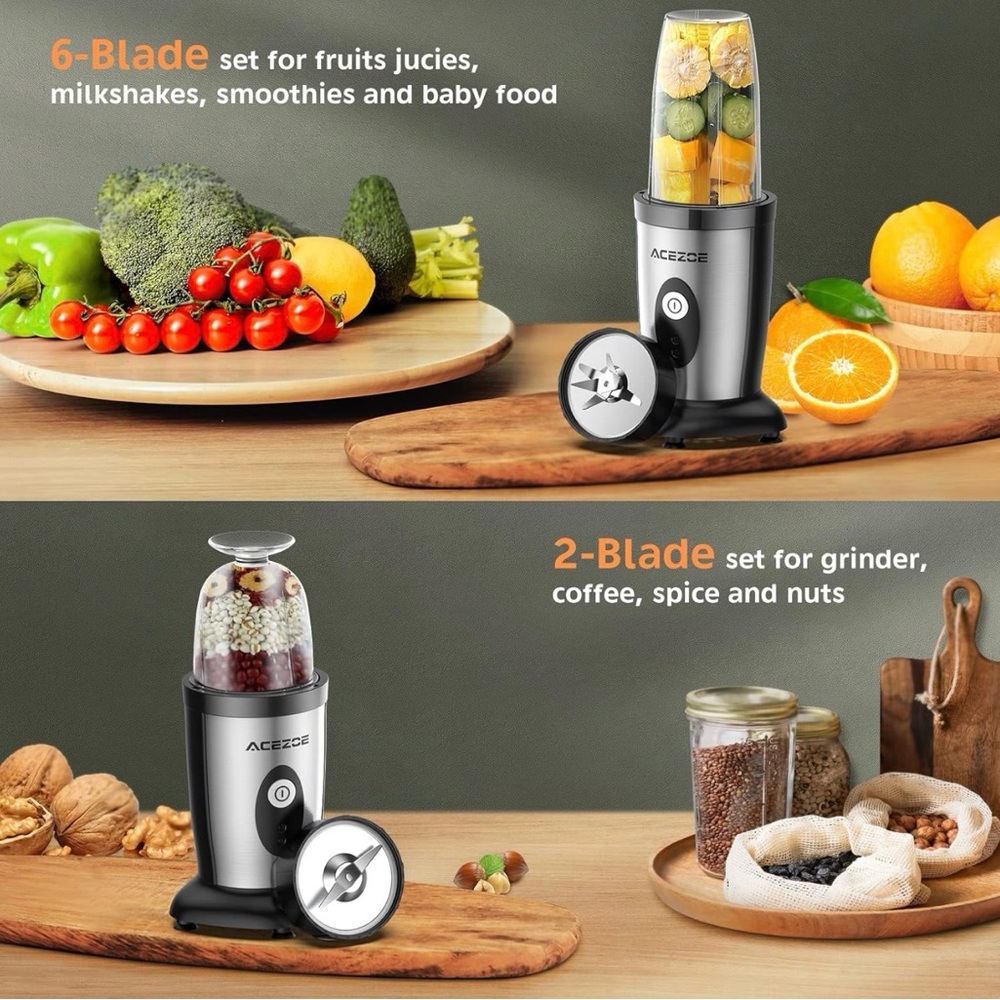 Acezoe Multi-Use Blender Set Potrable - Picture 3 of 5